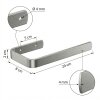 Toilettenpapierhalter Edelstahl Horizontal